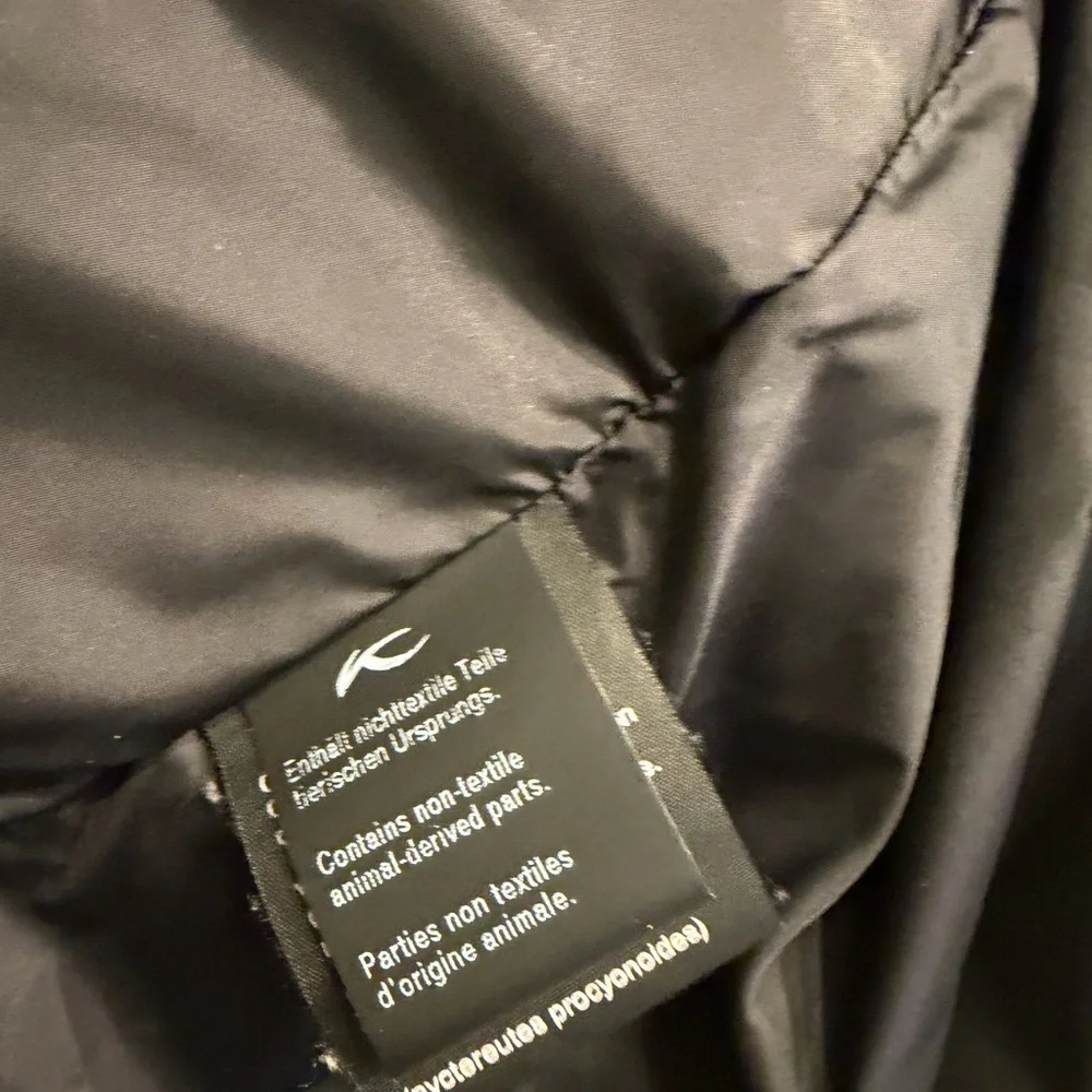 Men's Olive Green Ski Jacket with Fur Hood - Picture 9 of 11